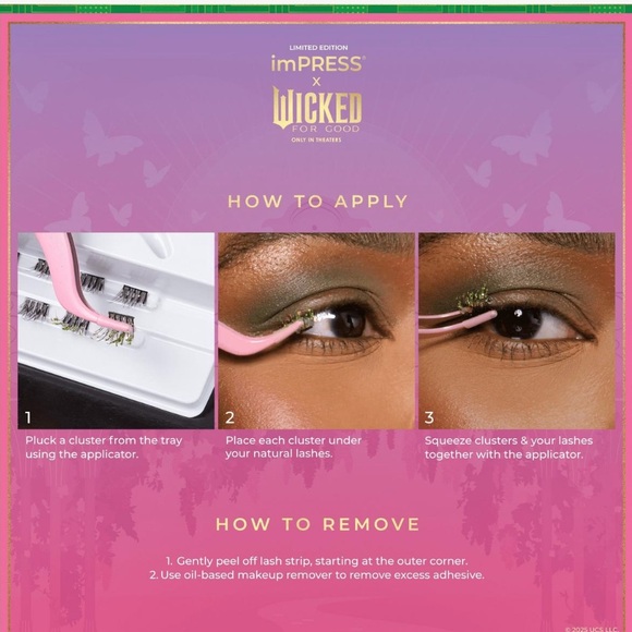 4 Sets imPRESS Wicked Press On Lashes Clusters New - Picture 8 of 16